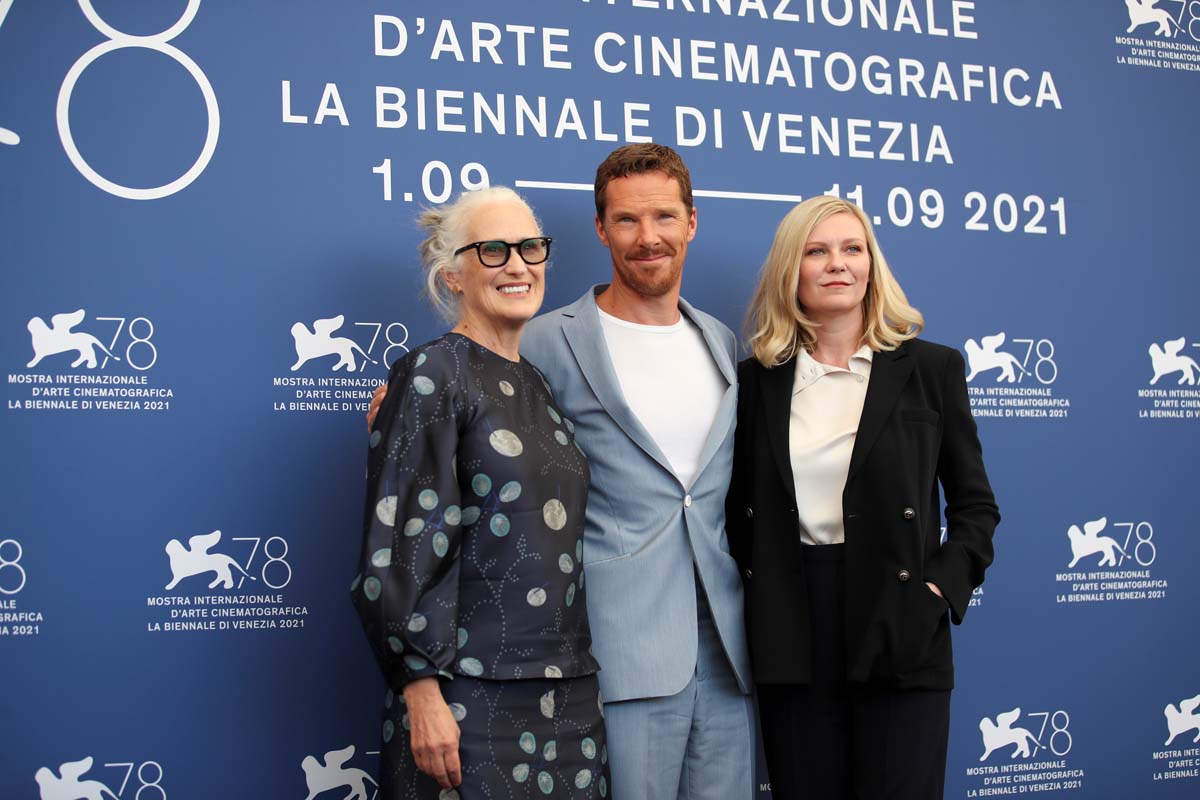 Jane Campion, Benedict Cumberbatch y Kirsten Dunst