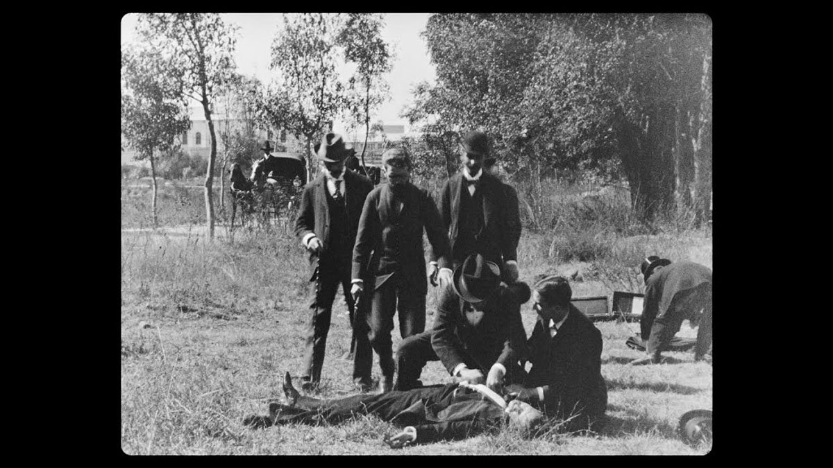 Un duelo a pistola en el bosque de Chapultepec