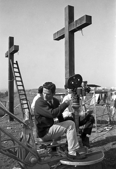 Pasolini en el set de La Ricotta