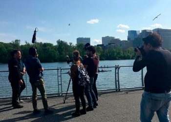 Rodaje de «Unblocked. La gente del documental», de Inti Herrera