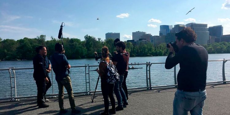 Rodaje de «Unblocked. La gente del documental», de Inti Herrera